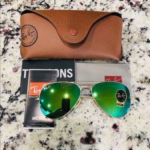 Rayban sunglasses green 58mm